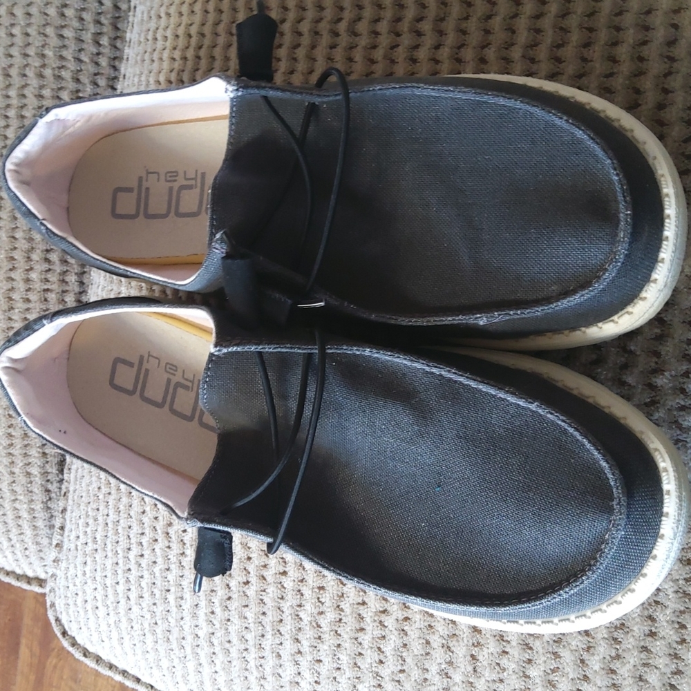 Hey Dude Shoes. Size 10. Dark gray